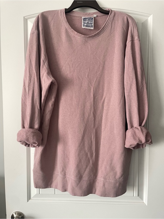 Jungmaven Sweaters - Jungmaven Comfort Wash Pink Long-Sleeve Crewneck Sweatshirt
